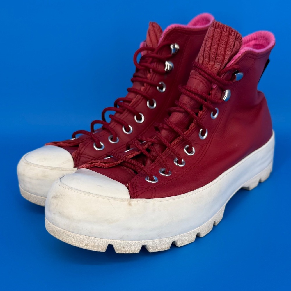 Converse Chuck Taylor All Star Lugged GORE-TEX Burgundy Leather 565007C 10